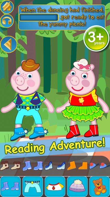 My Interactive Happy Little Pig Story Book Dress Up Time Game - Advert Free App