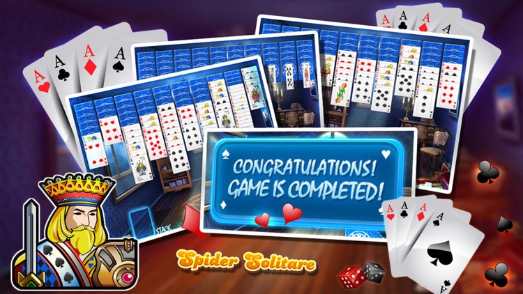 Spider Solitare Blitz HD-Free Classic screenshot-4