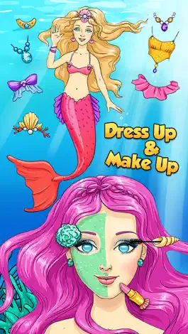 Game screenshot Mermaid Ava and Friends - Ocean Princess Hair Care, Make Up Salon, Dress Up and Underwater Adventures apk