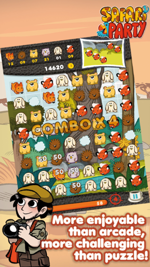 ‎Safari Party - Match3 Puzzle Game with Multiplayer Screenshot