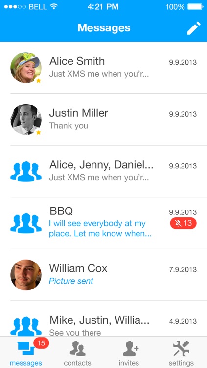 XMS - Unlimited messaging. screenshot-3