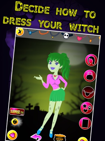 Woods Witch Dress-Up Salon - Monster Fashion Dressing Make-Over (Free Maker Game for Girls)のおすすめ画像1