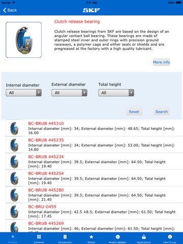 Clutch bearing units screenshot 3