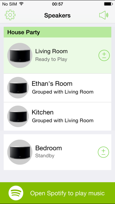 Screenshot #1 pour Philips SpeakerSet Multiroom Manager