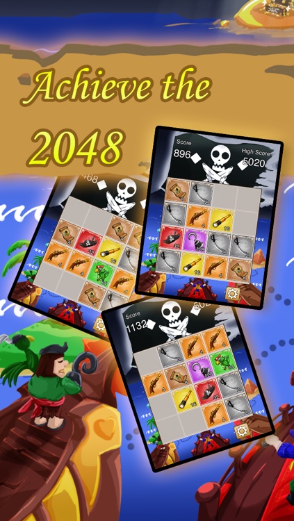 2048: Pirate's Treasure Hunt FREE