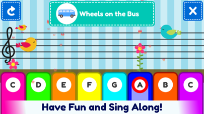First Piano Nursery Rhymes - Play Along Keyboard Screenshot