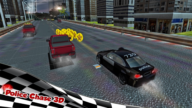 ` 3D Police Pursuit Racing car highway screenshot-3