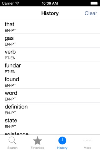 Portuguese<>English Dictionary screenshot 3