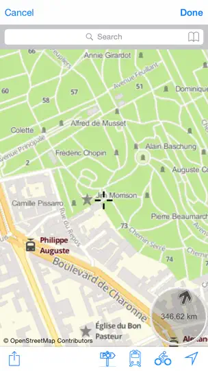Capture d'écran de Cimetière Du Père Lachaise : Carte Interactive sur iPhone 2