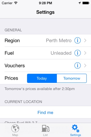 Cheap Fuel WA: diesel & petrol screenshot 3