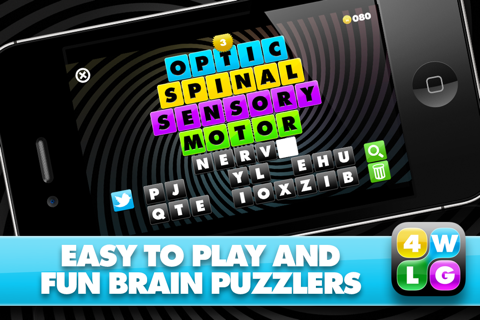 Four Word Link Game: Genius Edition screenshot 2