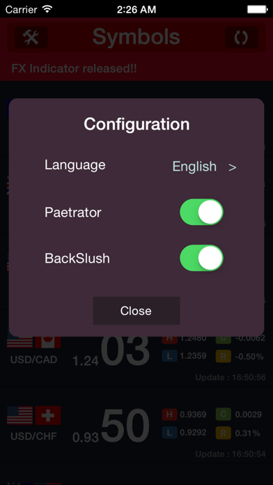 FX Indicator screenshot