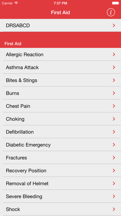 First Aid iPhone screenshot 1