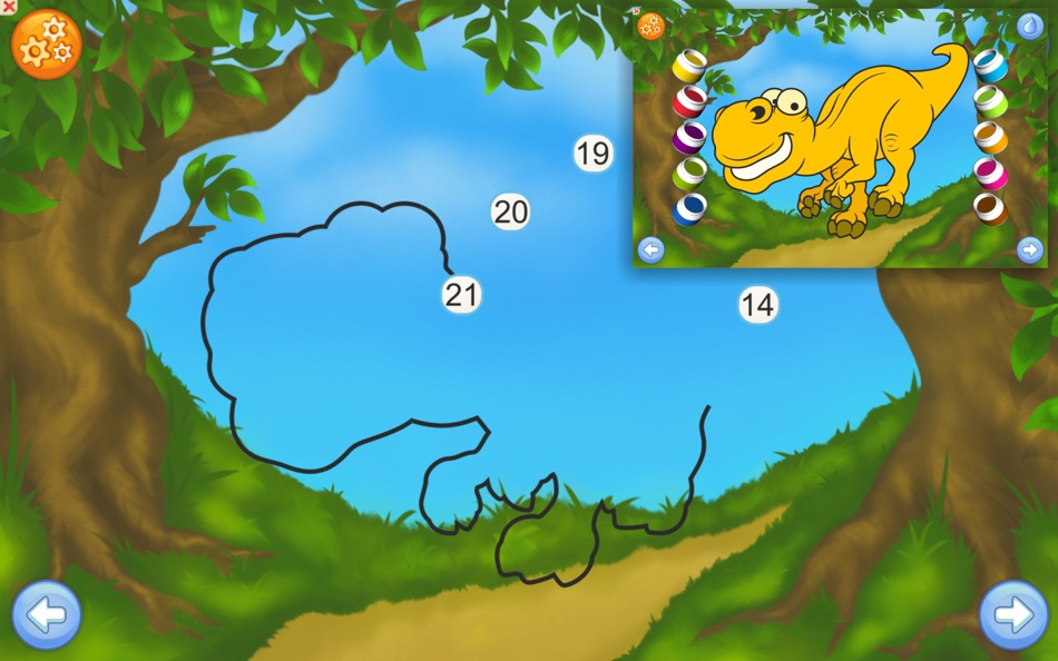 #1. Dinosaurs - Connect the Dots and Add Colors - Free for Mac OS X (macOS) بواسطة: Kedronic UAB
