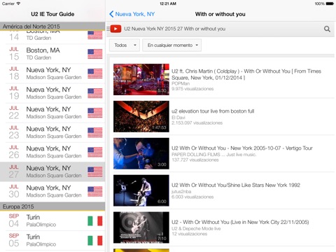 U2 IE Tour Guide iPad screenshot 3