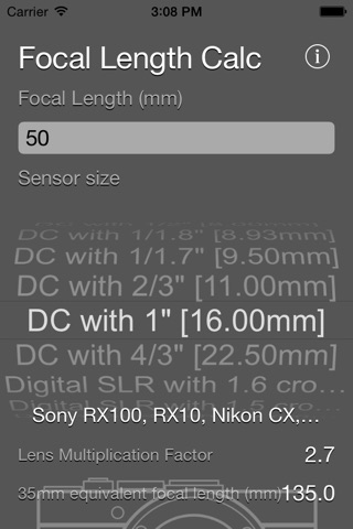 Focal Length Calculator screenshot 2