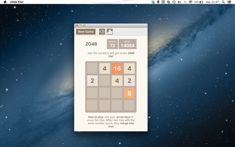 Screenshot #1 pour 2048 Tile!