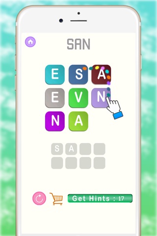 Coloring WordBubbles! Addicting puzzle free game screenshot 2
