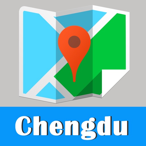 Chengdu offline map and gps city 2go by Beetle Maps, China Chengdu travel guide street walks, airport transport Chengdu metro subway lonely planet Chengdu trip advisor icon