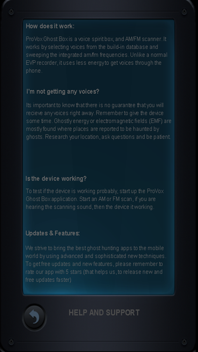 ProVox Ghost Box Screenshot