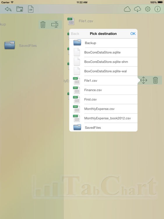 TabChart - edit spreadsheets and generate 3D charts screenshot-3