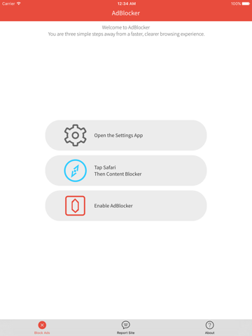 Screenshot #4 pour AdBlocker - block all known ad networks and experience a faster web browsing