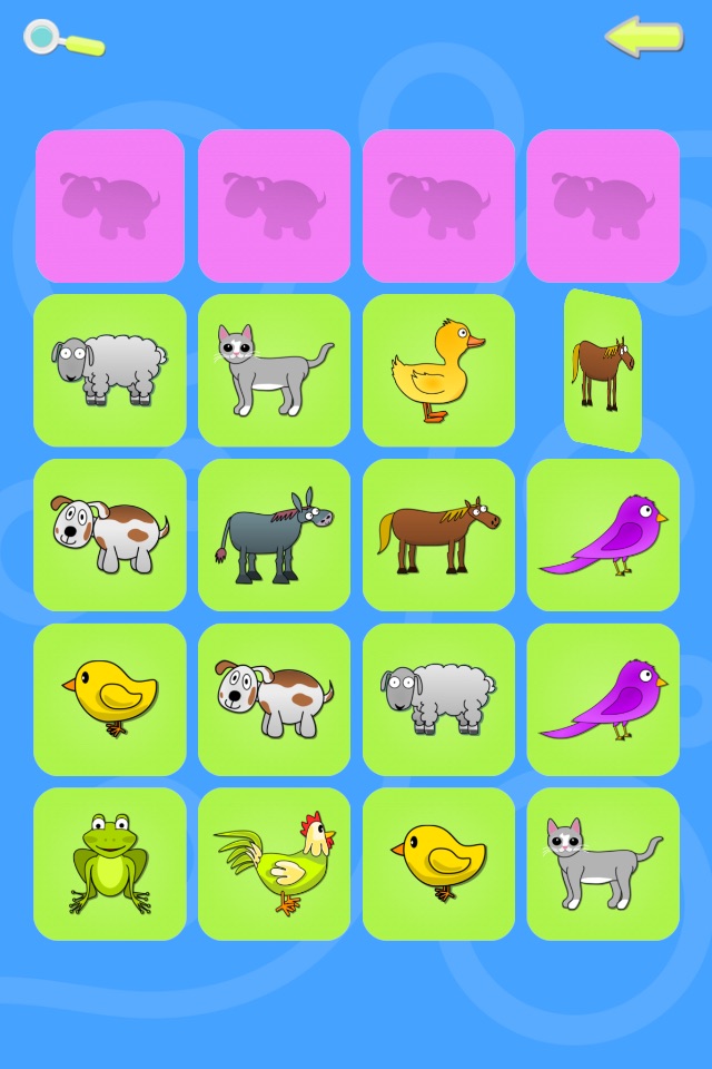 Preschool Memory Match - Farm and Jungle Animal Sounds screenshot 4