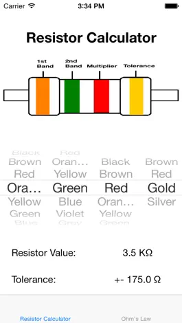 Game screenshot Resistor Color Calculator apk