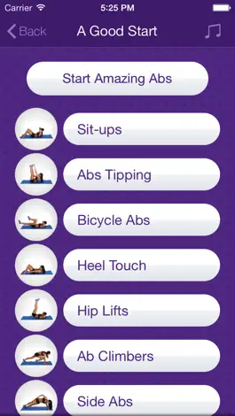 Game screenshot Amazing Abs – Personal Fitness Trainer App – Daily Workout Video Training Program for Flat Belly and Calorie Burn apk