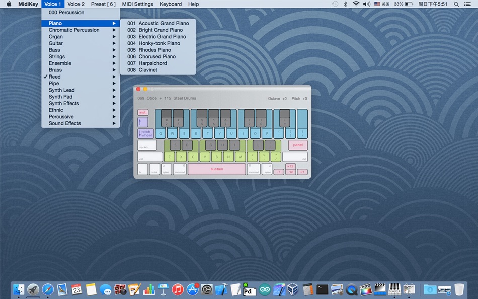 #2. MidiKey for Mac OS X (macOS) 由: Supertintin Co., Ltd