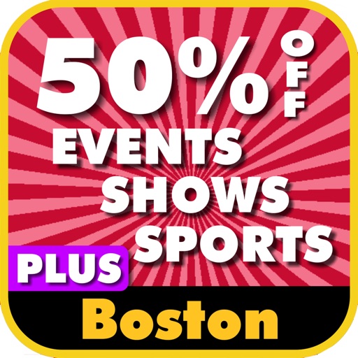 50% Off Boston & New England Events, Shows & Sports Guide Plus by Wonderiffic ® icon