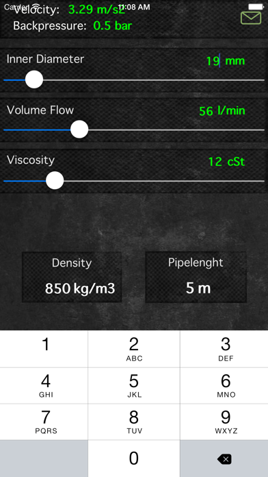 Reynolds Number Calculator Screenshot