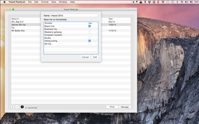 Travel PackList thumbnail 2