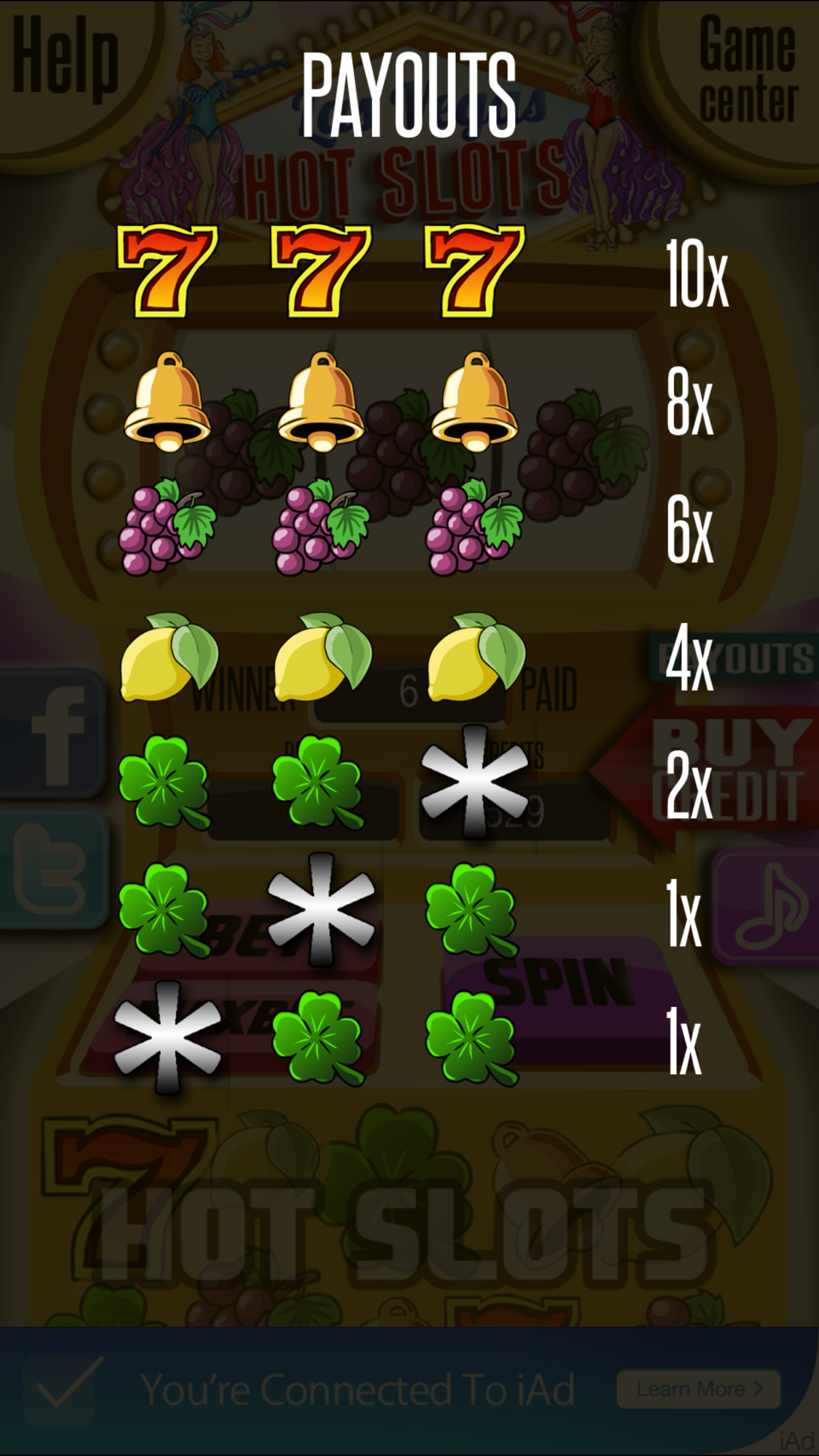 Las Vegas Hot Slots - Hit The Lucky Triple Seven To Win The Jackpot