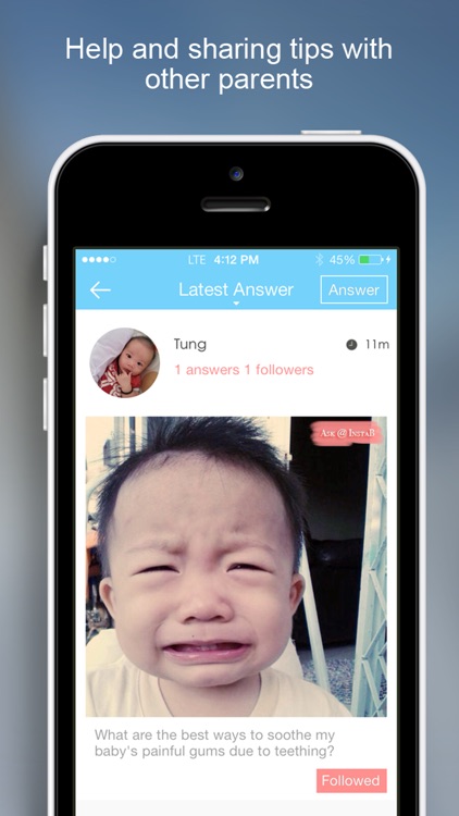 InstaB For Baby - Beautiful way to share baby’s milestones, growth and advice screenshot-4
