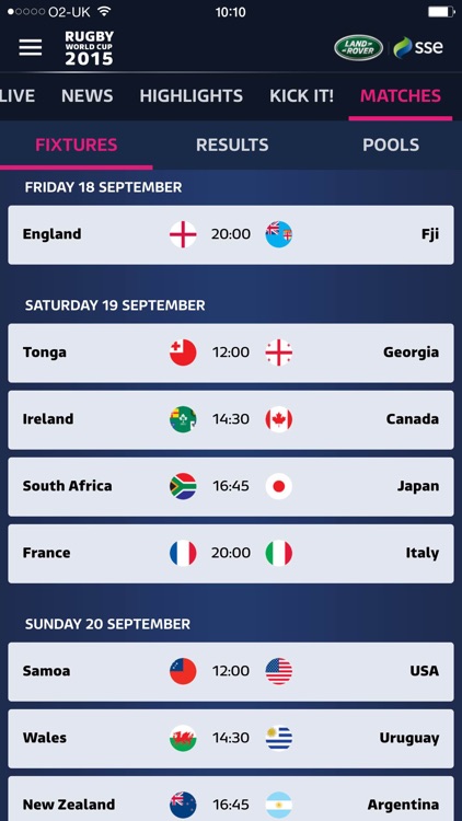 ITV Rugby World Cup 2015