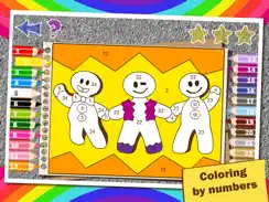 Colorful math Free «Christmas and New Year» — Fun Coloring mathematics game for kids to training multiplication table, mental addition, subtraction and division skills! iPad image 1