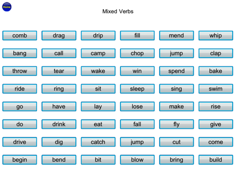 English Irregular Verbs - Language Art Vocabulary  - náhled