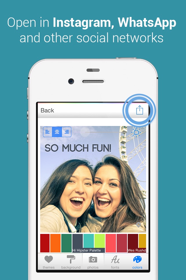 Color Cap - Add custom text to photos & pics for Instagram screenshot 4