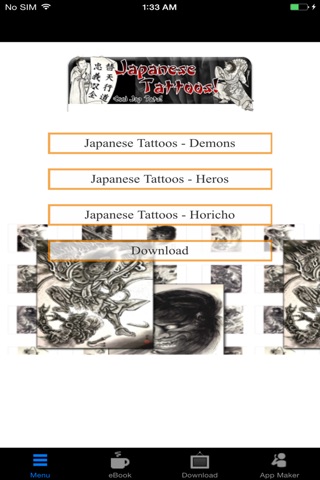 Japanese Tattoos:400 designs in total from Horicho to Demons, to Japanese Heros... screenshot 2