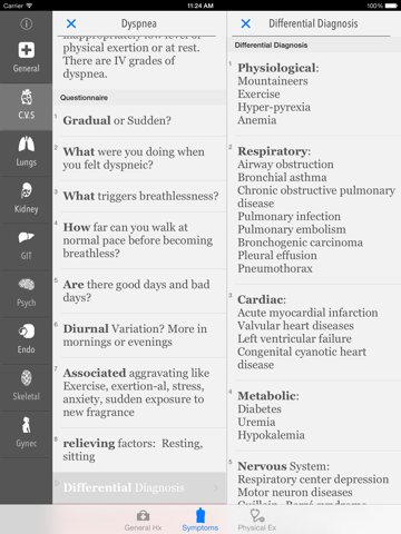 Screenshot #2 for Clinical Skills - History, Symptoms & Physical Examination