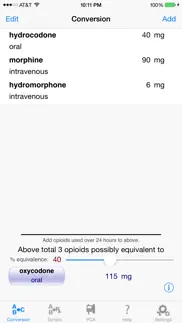 eopioid™ : opioids & opiates calculator iphone screenshot 1