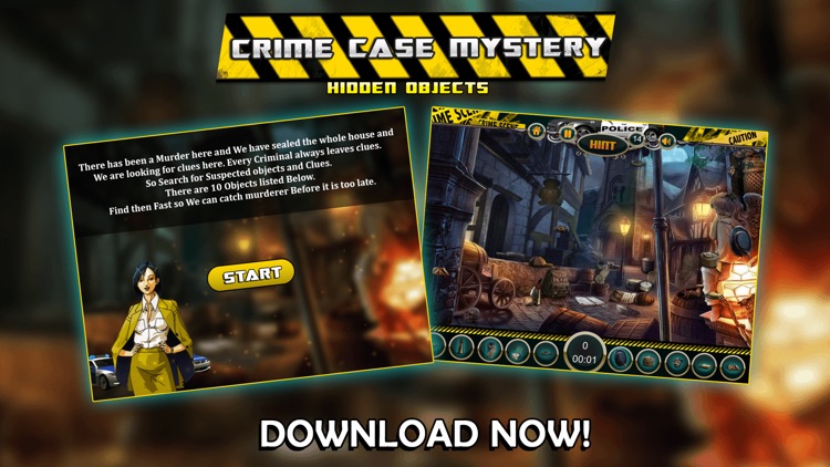 Crime Case Mystery - Hidden Objects