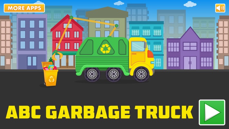 ABC Garbage Truck Free - an alphabet fun game for preschool kids learning ABCs and love Trucks and Things That Go