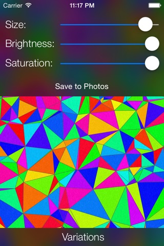 Triangles - Beautiful wallpapers created by yourself screenshot 2