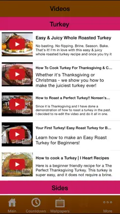 Thanksgiving All-In-One (Countdown, Wallpapers, Recipes) iPhone image 4