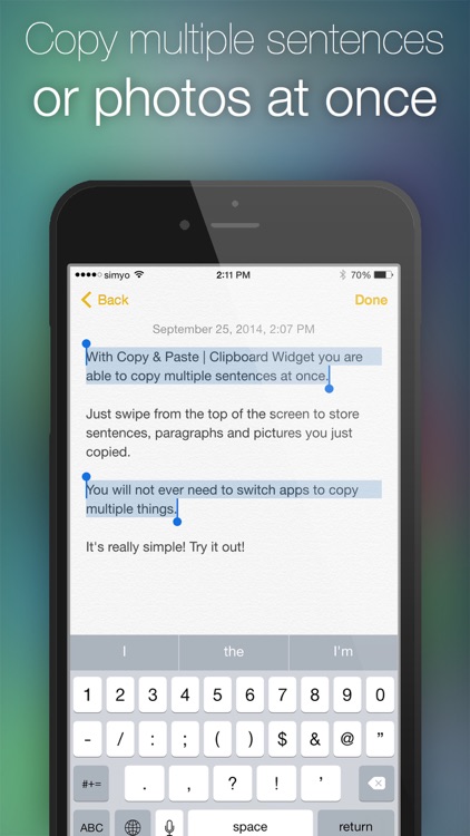 Copy & Paste | Clipboard Widget
