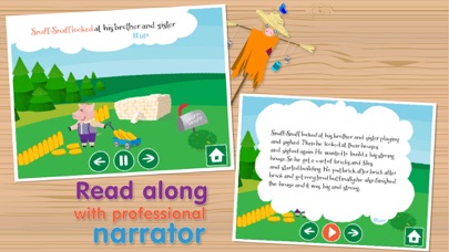 The Three Little Pigs and Big Bad Wolf – Interactive Bedtime Story Book for Kids & Fun Games Place screenshot 2