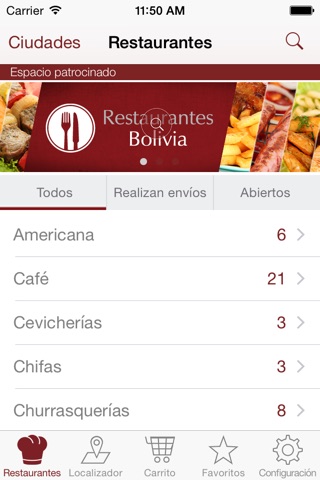 Restaurantes Bolivia screenshot 2