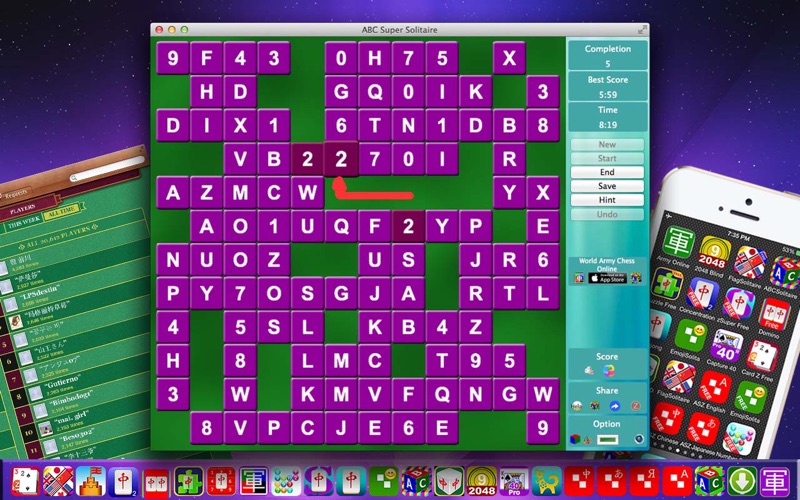 Screenshot #3 pour ABC Super Solitaire Free - Un jeu de cerveau